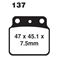 Picture of BRAKE PADS SINTERED HARD RACING GOLD 41-817.H.CORE