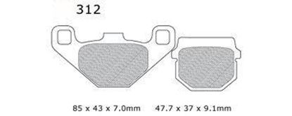 Picture of BRAKE PADS STD CORE MED