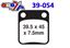 Picture of BRAKE PADS SINTERED RC-1 RENTHAL BP-115, BP115 WORKS