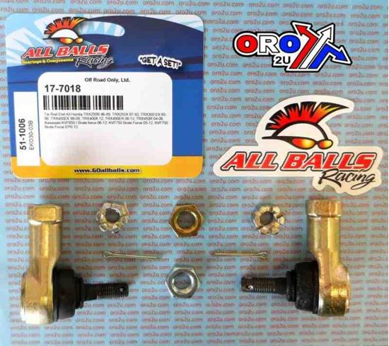 Picture of TIE ROD END KIT HONDA KAWASAKI ALLBALLS 51-1006 TRX, KVF