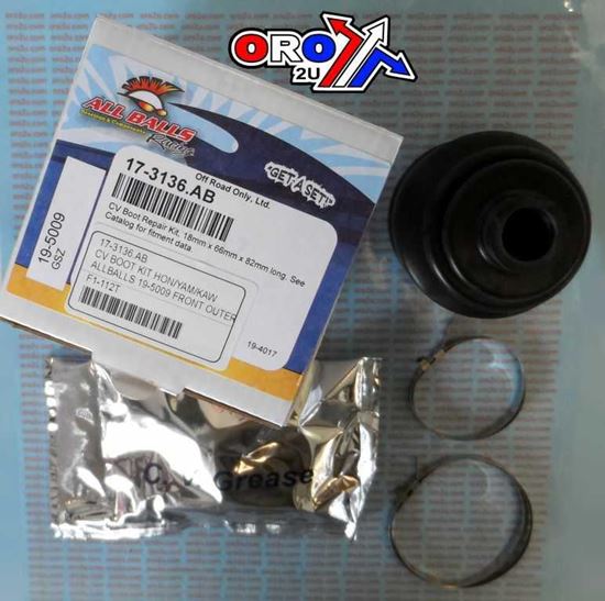 Picture of CV BOOT KIT HON/YAM/KAW ALLBALLS 19-5009 FRONT OUTER