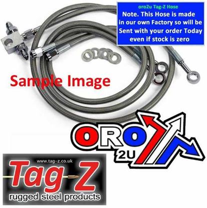 Picture of HOSE FRONT BRAKE CLEAR +2" HONDA TRX450R 04-09, KIT/3