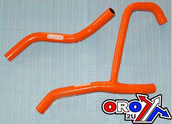 Picture of HOSE KIT KTM XC450 520 08-11 SILICONE RADIATOR ORANGE ATV