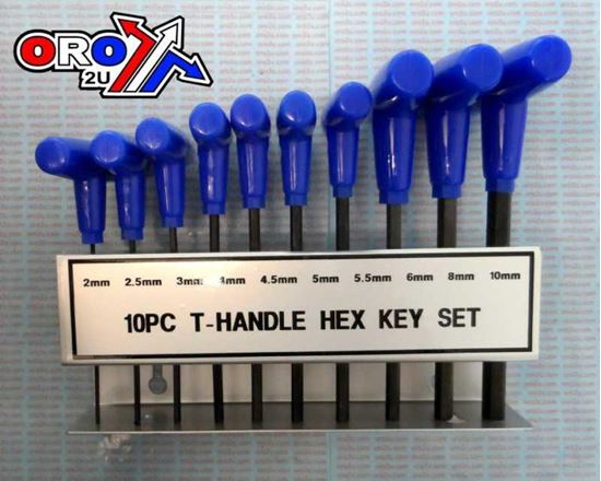 Picture of T-HANDLE ALLEN KEY SET/10pc.