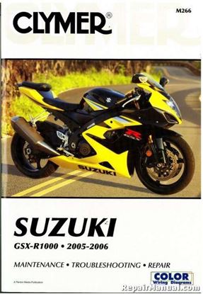 Picture of MANUAL Suzuki GSX-R1000 05-06 CLYMER M266 REPAIR Maintenance