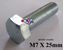 Picture of M7X25mm HEX BOLT BZP EACH