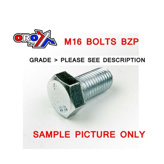 Picture of M16X25 BOLT HEX BZP EACH