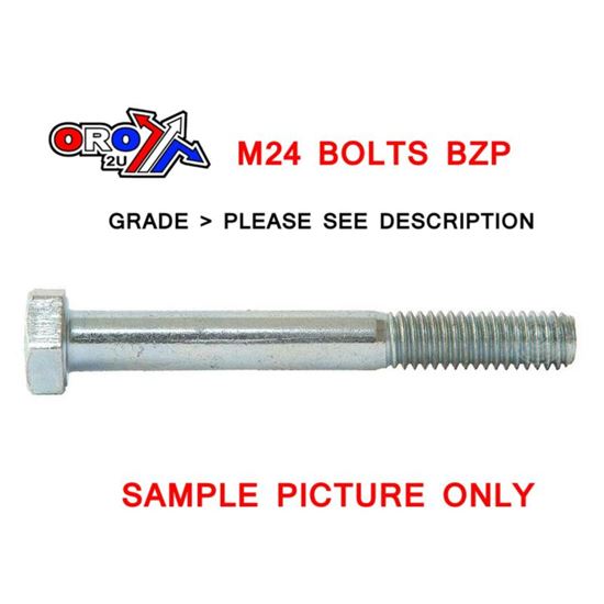 Picture of M24X160 BOLT HEX BZP EACH