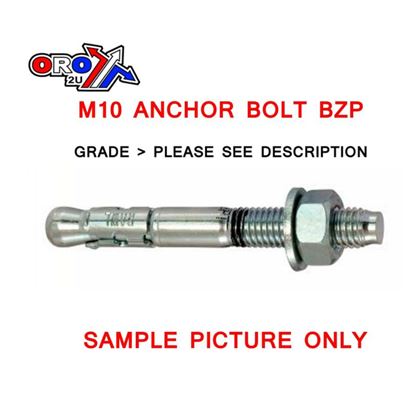 Picture of M10X70 ANCHOR BOLT BZP EACH