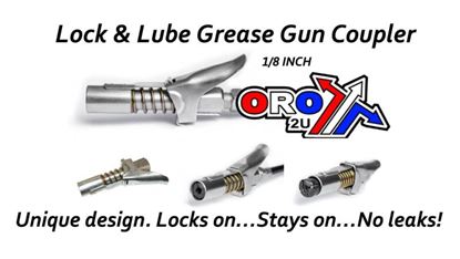Picture of GREASE GUN NIPPLE COUPLER PRO LOCK 1/8 INCH BSP