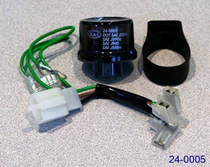 Picture of Flasher Relay IC Type, 3 Pole K&S 24-0005 LED & STD BULBS