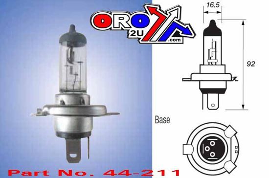 Picture of BULB 12V 60/55 H4 HALOGEN P472