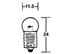 Picture of BULB 12V 5W SCREW TYPE P208
