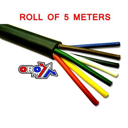Picture of 7 CORE CABLE 0.5mm CORE 5 AMP 5 METERS