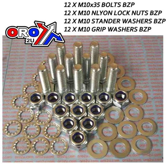 Picture of M10 AXLE BOLT KIT BZP