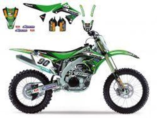 Picture of 09-11 KXF450 KAWASAKI RACE BLACKBIRD FULL TEAM KIT 8419R