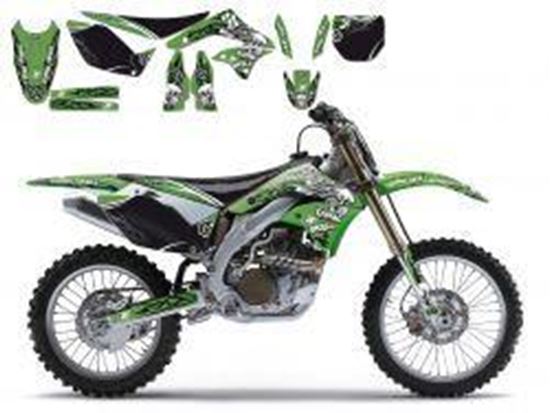 Picture of 06-08 KXF250 TRIBAL SKULL 2 BLACKBIRD FULL TEAM KIT 8401B