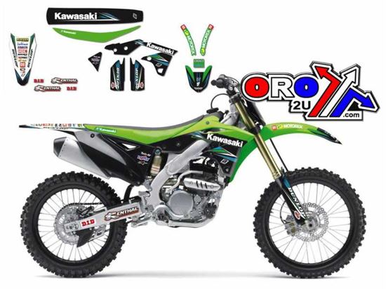 Picture of 13-16 KXF250 KAWASAKI RACING TEAM 3 BLACKBIRD FULL TEAM KIT 8421R4