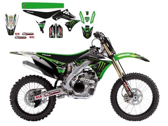 Picture of 09-12 KXF250 KAWASAKI RACING TEAM BLACKBIRD FULL TEAM KIT