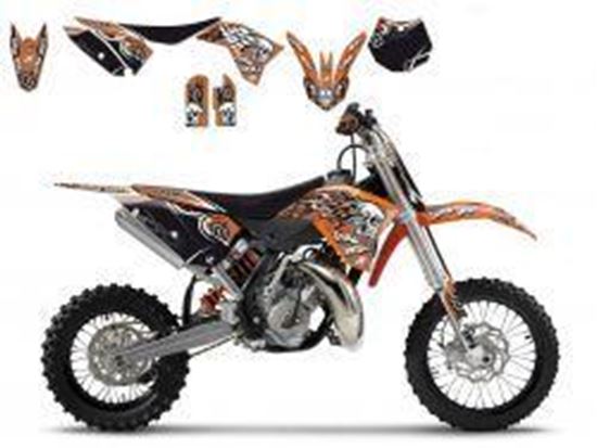 Picture of 09-12 SX65 KTM TRIBAL SKULL 2 BLACKBIRD FULL TEAM KIT 8535B