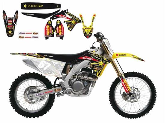 Picture of 08-16 RMZ450 ROCKSTAR ENERGY 2 BLACKBIRD FULL TEAM KIT 8316R2