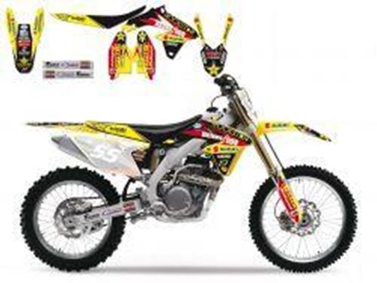 Picture of 08-16 RMZ450 ROCKSTAR ENERGY BLACKBIRD FULL TEAM KIT 8316R