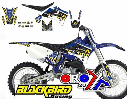 Picture of 96-01 YZ125/250 ARMA ENERGY BLACKBIRD 8233F DECAL KIT