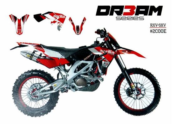 Picture of APRILIA RXV SXV 4stk DREAM 3 BLACKBIRD DECAL KIT 2C00E BB2C00E