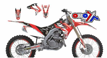Picture of 09-12 CRF450 DREAM 3 GRAPHIC BLACKBIRD 2142E DECAL KIT