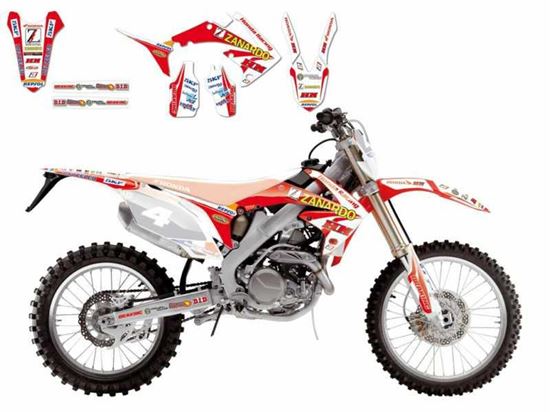 Picture of 09-12 CRF25/450 HONDA JOLLY RA BLACKBIRD DECAL KIT 2142R3