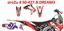 Picture of 07-15 CRF150 DREAM 3 GRAPHIC BLACKBIRD DECAL KIT 2141E