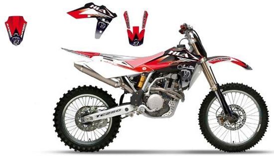 Picture of 05-07 HUSKY DREAM-2 RED BLACKBIRD DECAL KIT 2605A/01 HUSQVARNA TE/TC