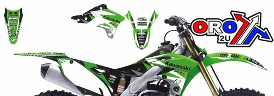 Picture of 99-02 KX125/250 DREAM-3 BLACKBIRD DECAL KIT 2409E