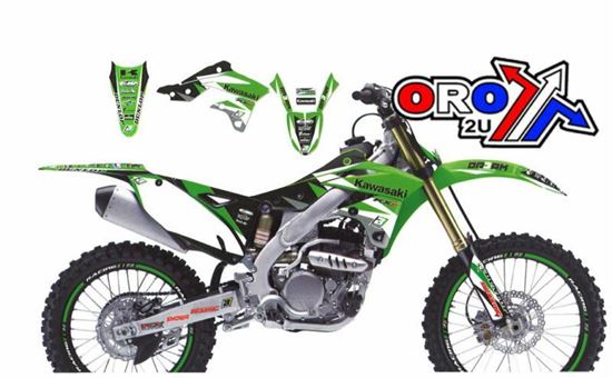 Picture of 12-15 KXF450 DREAM 3 GRAPHIC BLACKBIRD DECAL KIT 2420E