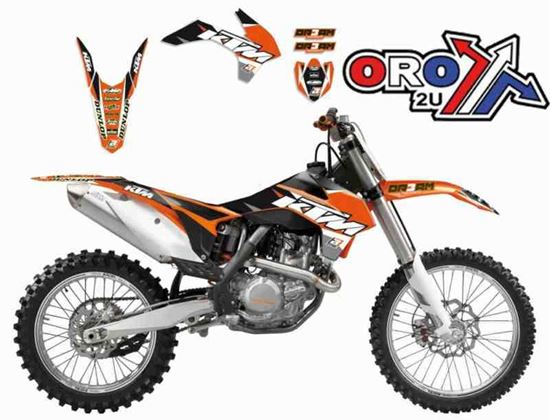 Picture of 01-04 SX/EXC KTM DREAM-3 BLACKBIRD DECAL KIT 2517E