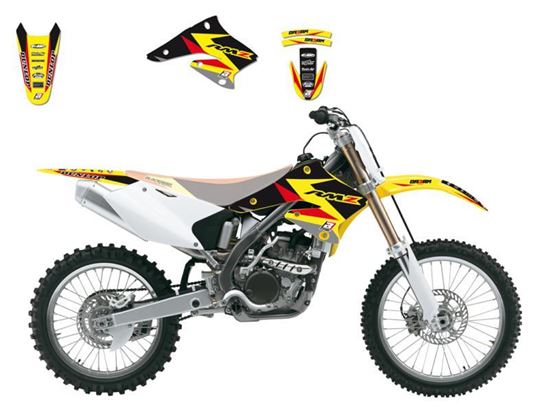 Picture of 04-06 RMZ250 DREAM 3 GRAPHIC BLACKBIRD DECAL KIT 2317E