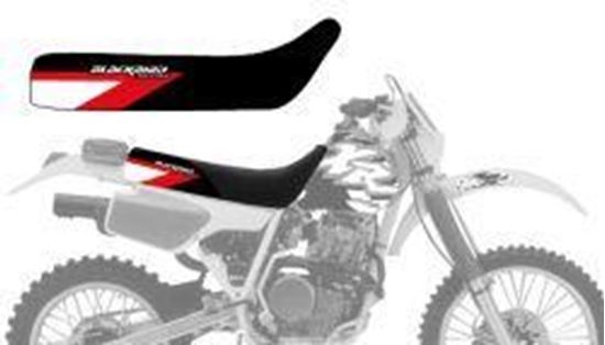 Picture of 88-95 XR250 GRAPHIC NOSLIP BLACKBIRD SEAT COVER 1126