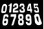 Picture of 0-9 NUMBERS 25/EACH 6" PK/250