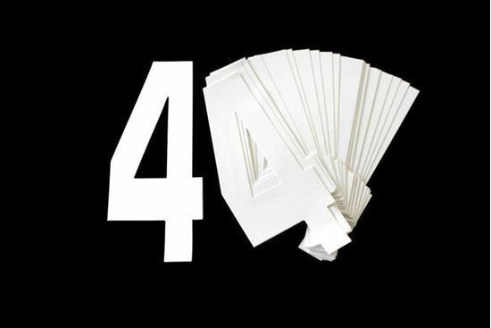 Picture of 4 WHITE 8"No.20cm. PACK