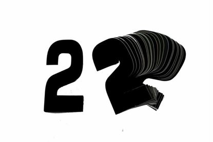 Picture of RACE NUMBERS 15cm BLACK 2