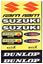 Picture of STICKER SHEET SUZUKI / DUNLOP