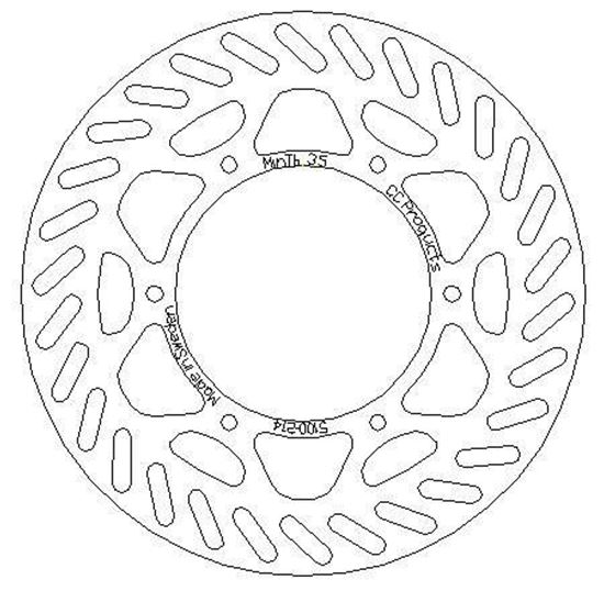 Picture of DISC BRAKE REAR KX KDX OEM CC CROSS-CENTER PRODUCT 5100-214