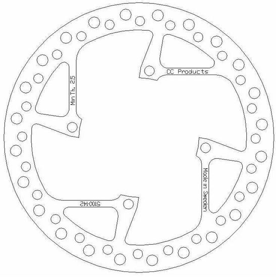 Picture of DISC BRAKE FRONT SHERCO 04-12 CROSS-CENTER PRODUCT 5100-142