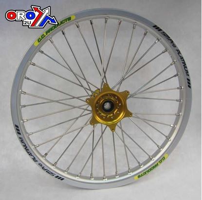 Picture of 21x1.60 WHEEL YAM SILVER/GD CC RIM SI SM PRO, HUB GOLD FRONT