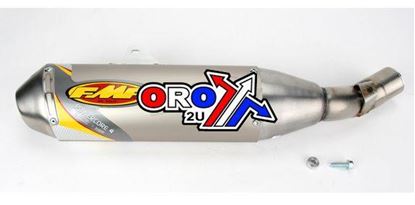 Picture of 04-16 CRF250X PC4 MUFFLER FMF 041273 POWERCORE SILENCER