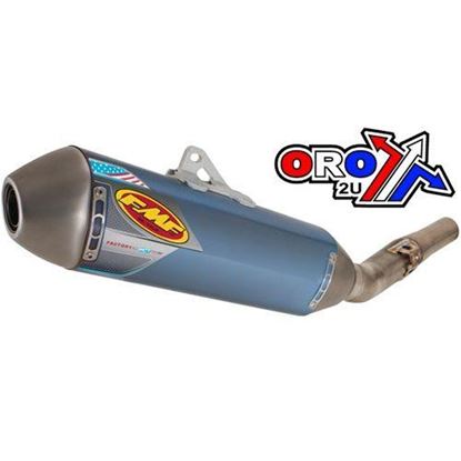 Picture of 11-13 CRF250R F4.1 SS BLUE FMF 041437 Exhaust Anodized