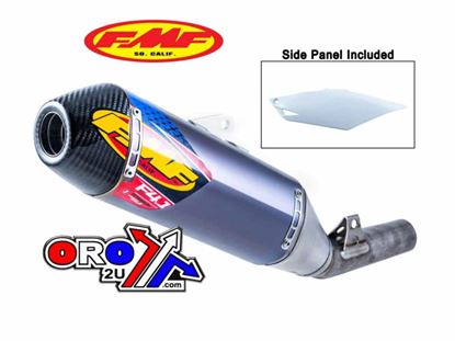 Picture of 14-16 CRF250R F4.1 TI ANO CARB CAP SILENCER + LEFT SIDE PANEL FMF SILENCER 041526