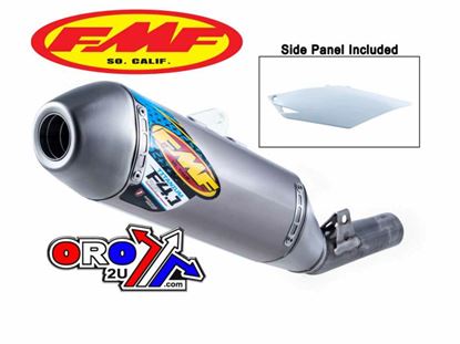 Picture of 14-16 CRF250R F4.1 TI NATURAL + LEFT SIDE PANEL FMF SILENCER 041527