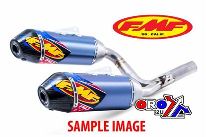 Picture of 13-16 CRF450 DUAL F4.1 TI ANO CARBON END CAPS FMF SILENCER 041498