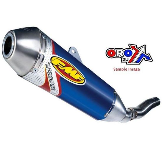 Picture of 09-12 KXF450 PC TI ANODIZ BLUE FMF 042201 POWERCORE SILENCER